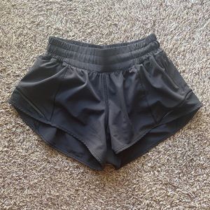 Lululemon Hotty Hot Shorts, 2.5”, size 2, black